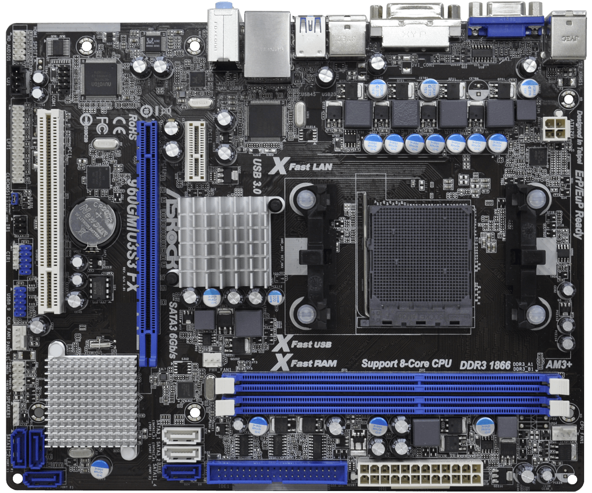 Asrock 960gm vgs3 fx не видит видеокарту